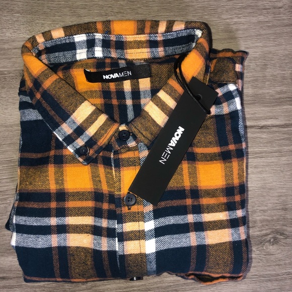 Nova Men Cotton Plaid Shirt - Picture 7 of 7